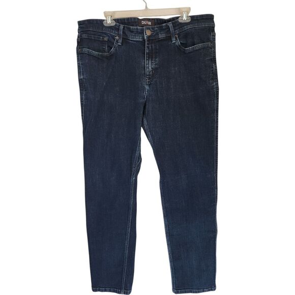 DU/ER Jeans Mens 38x30 L2X Slim Fit Dark Wash Denim Stretch DUER Dark Wash - Picture 1 of 15